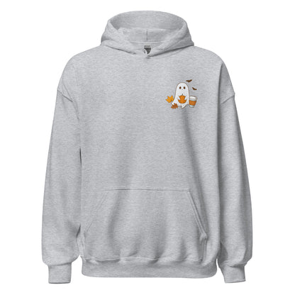 Spooky Ghost & Pumpkin Halloween Hoodie