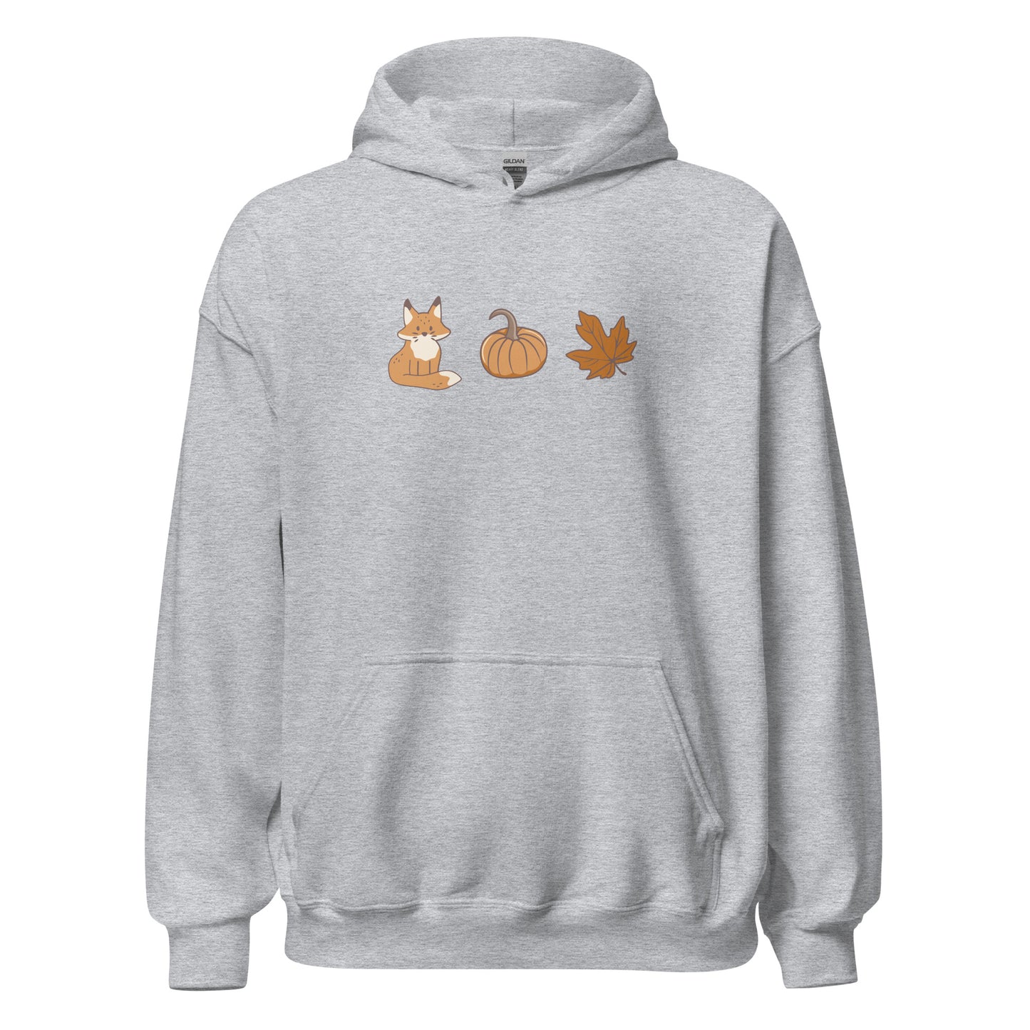 Fox Pumpkin Fall Leaf Halloween Hoodie