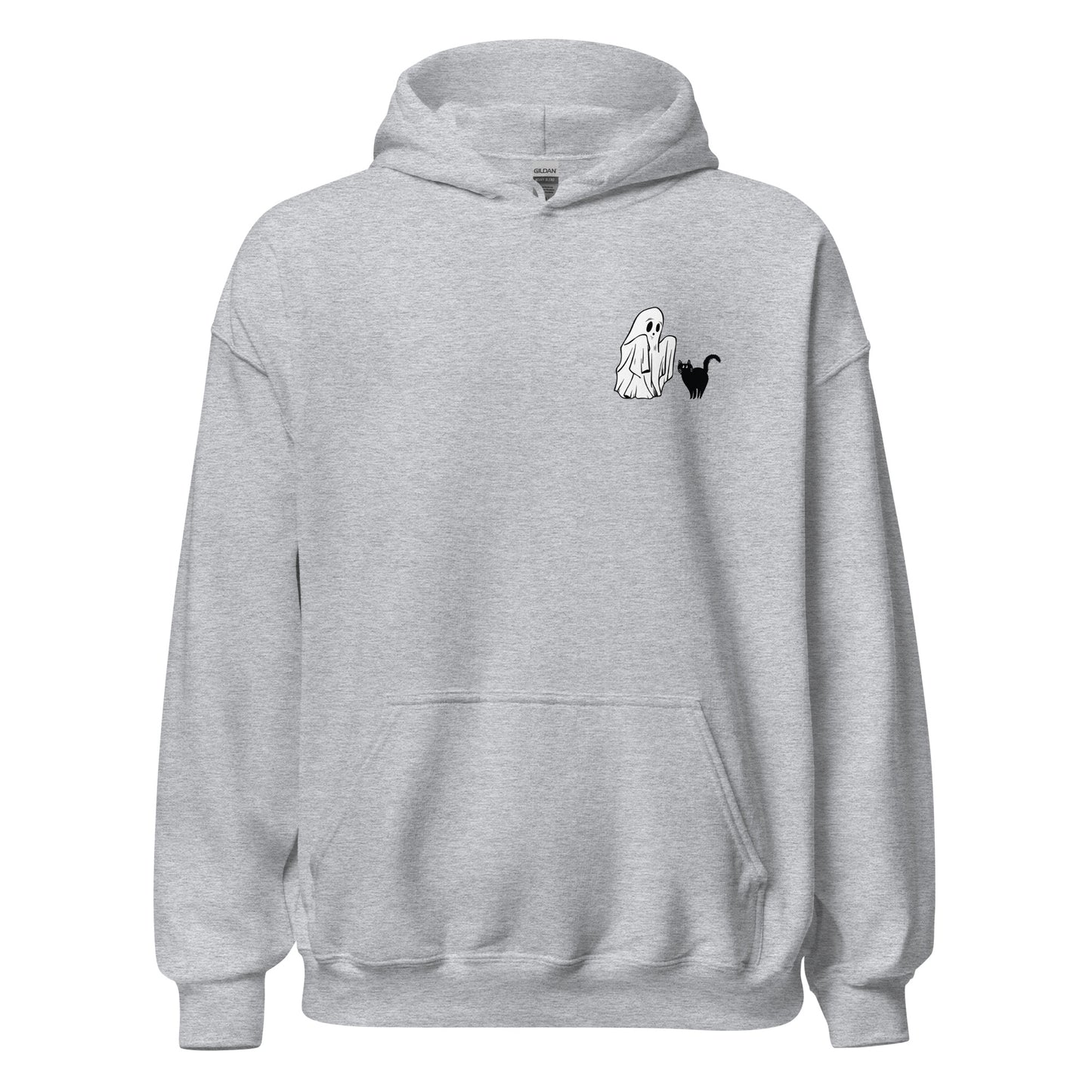 Black Cat Ghost Halloween Hoodie