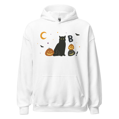 Black Cat Pumpkin Halloween Hoodie