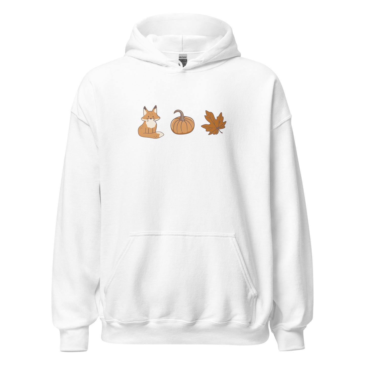 Fox Pumpkin Fall Leaf Halloween Hoodie