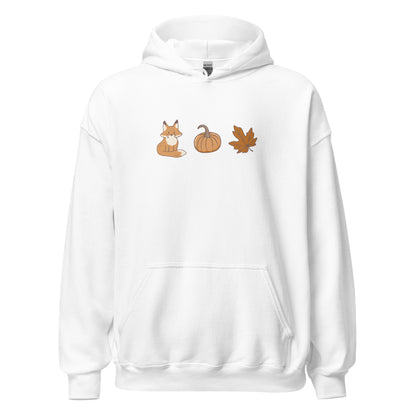 Fox Pumpkin Fall Leaf Halloween Hoodie