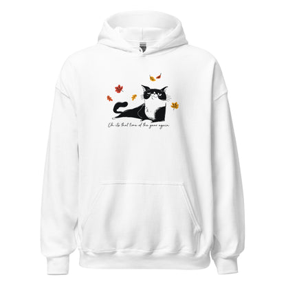 Cat with Quote Halloween Hoodie